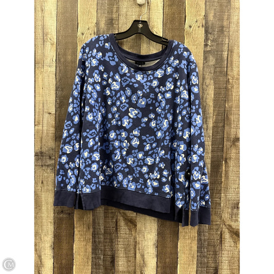 Sweatshirt Crewneck By Talbots In Blue, Size: Xl
