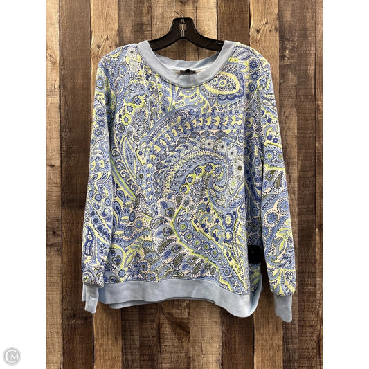 Sweatshirt Crewneck By Talbots In Blue, Size: Xlp