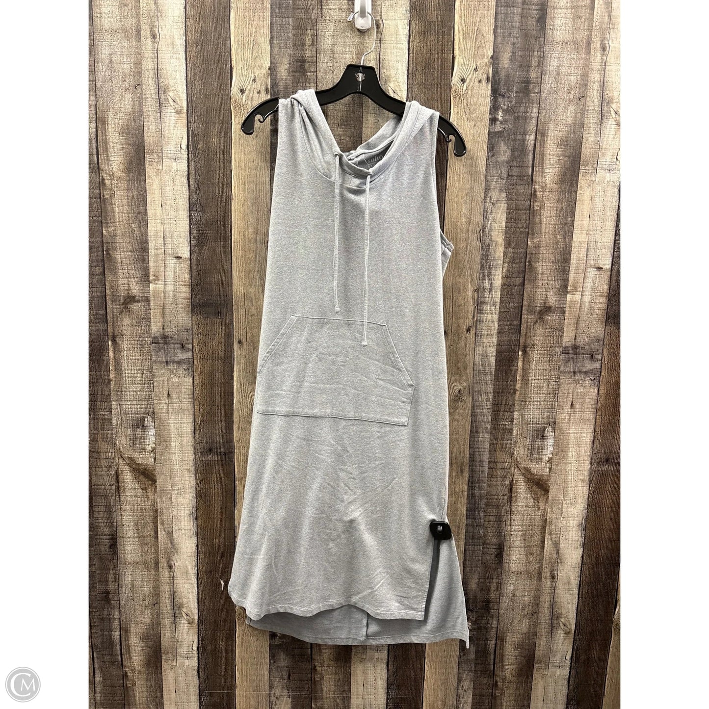 Dress Casual Midi By Soho Apparel In Grey, Size: M