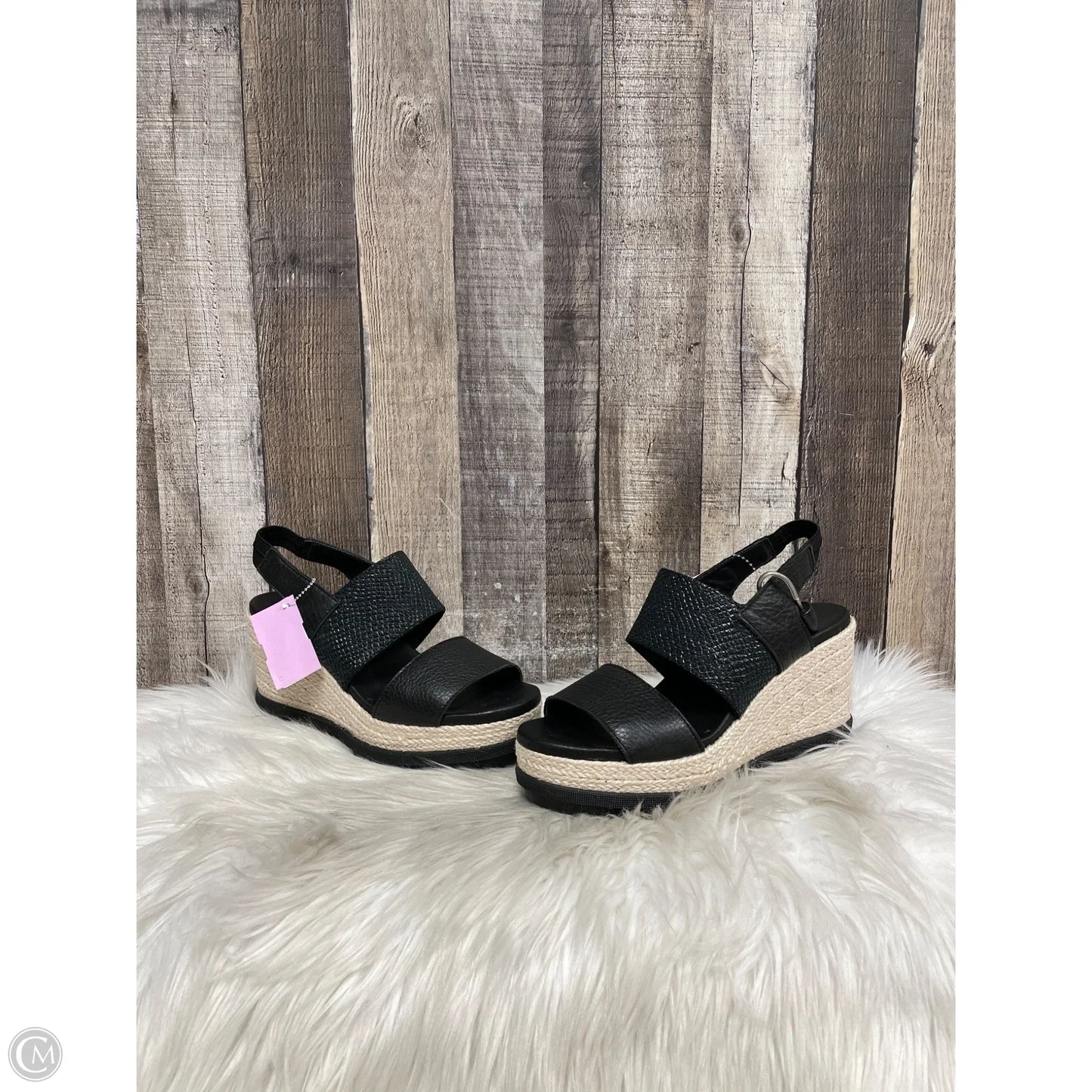 Sandals Heels Wedge By Sorel In Black, Size: 8
