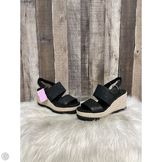 Sandals Heels Wedge By Sorel In Black, Size: 8