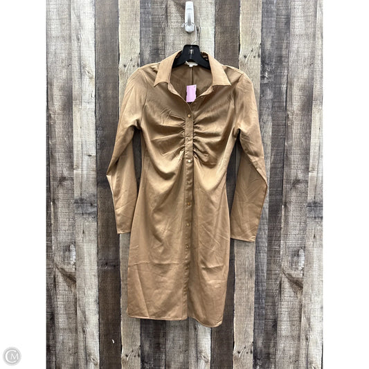 Dress Casual Midi By Melloday In Tan, Size: S