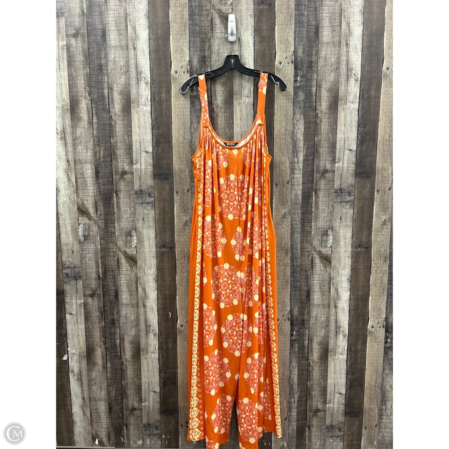 Jumpsuit By Bloomchic In Orange, Size: 3x
