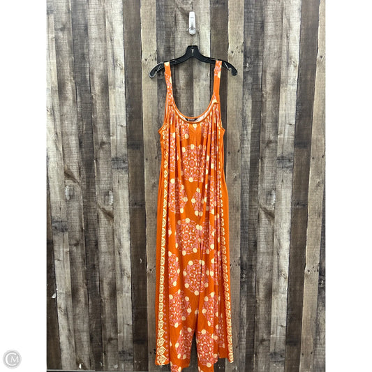 Jumpsuit By Bloomchic In Orange, Size: 3x