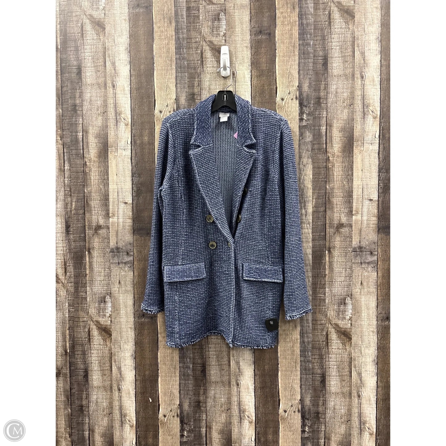 Blazer By Chicos In Blue, Size: L