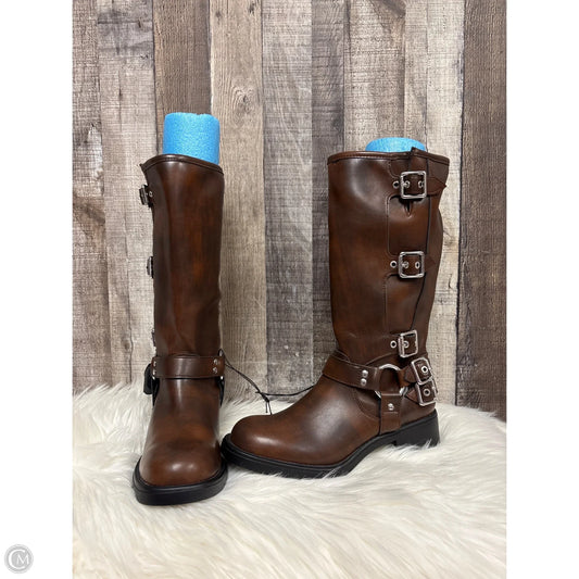 Boots Mid-calf Heels By Madden Girl In Brown, Size: 7