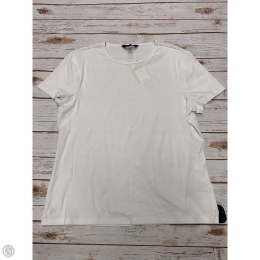 Top Short Sleeve Basic By Lauren By Ralph Lauren In White, Size: Xl