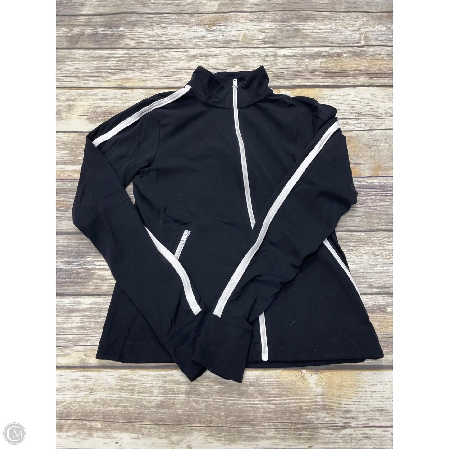 Athletic Jacket By Ypb In Black, Size: M