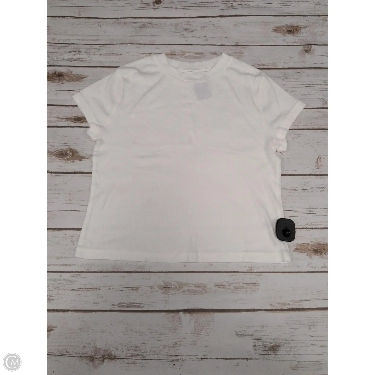 Top Short Sleeve By A New Day In White, Size: L