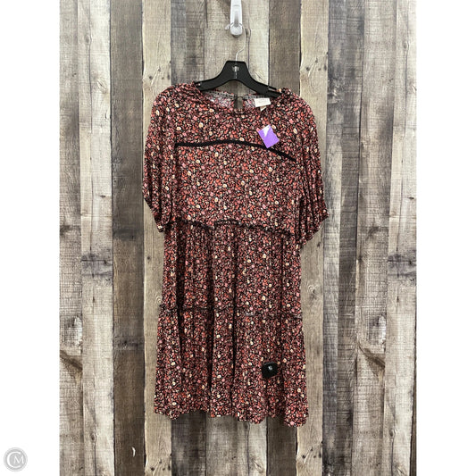 Dress Casual Midi By Knox Rose In Multi-colored, Size: S