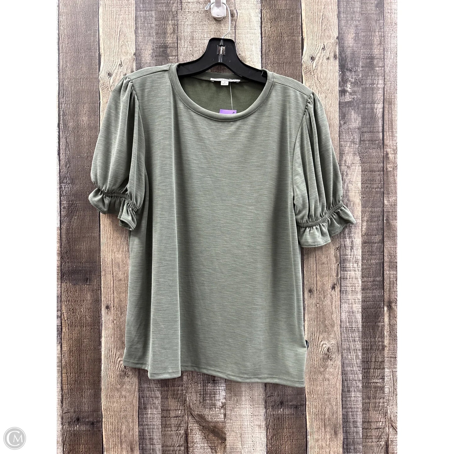 Top Short Sleeve By Green Envelope In Green, Size: M