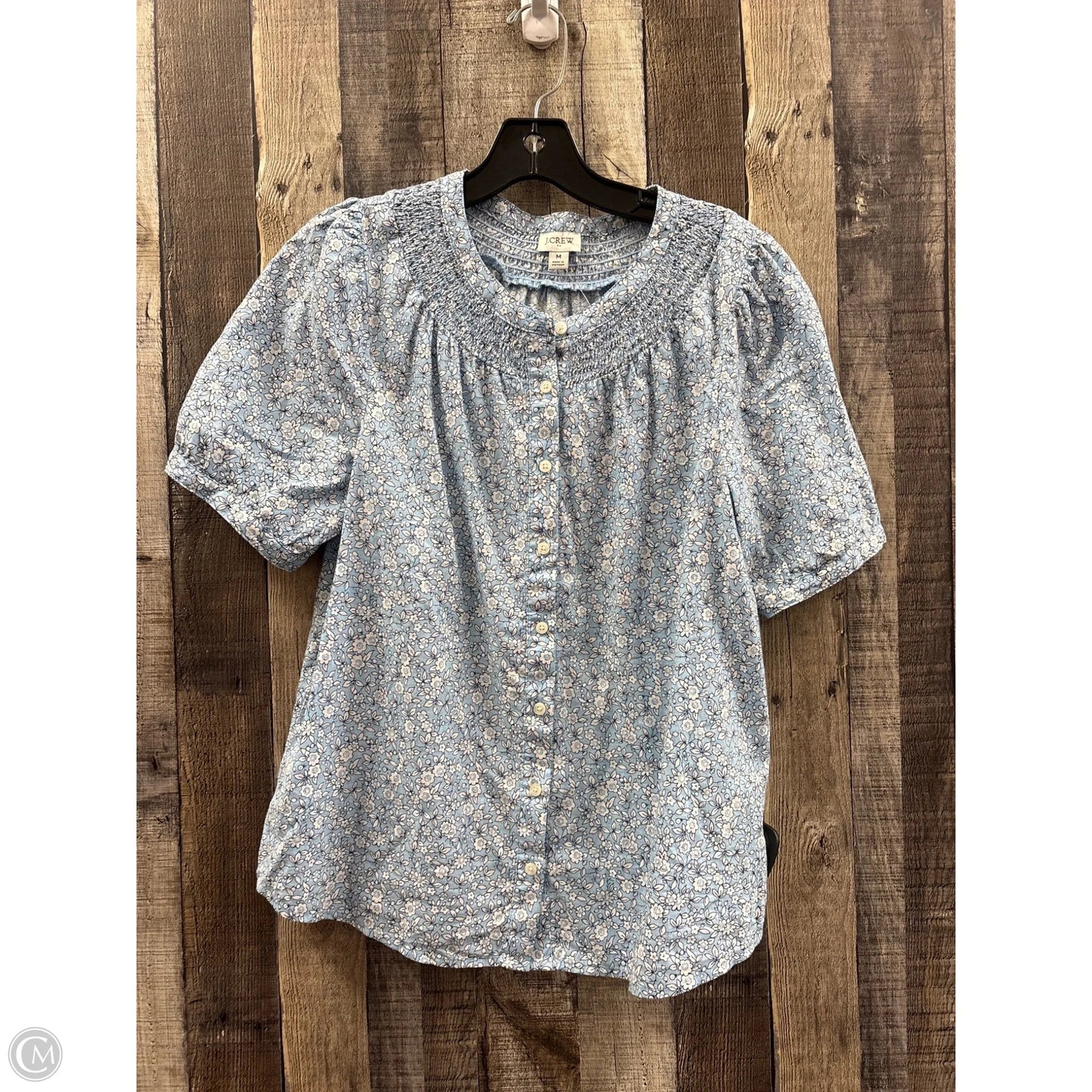 Top Short Sleeve By J. Crew In Blue, Size: M