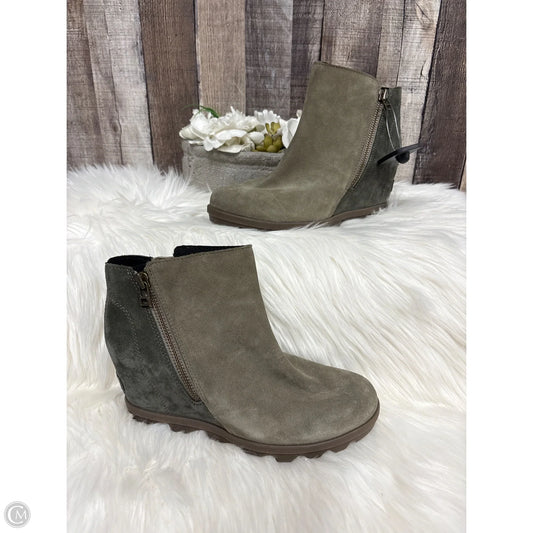 Shoes Heels Wedge By Sorel In Green, Size: 9.5