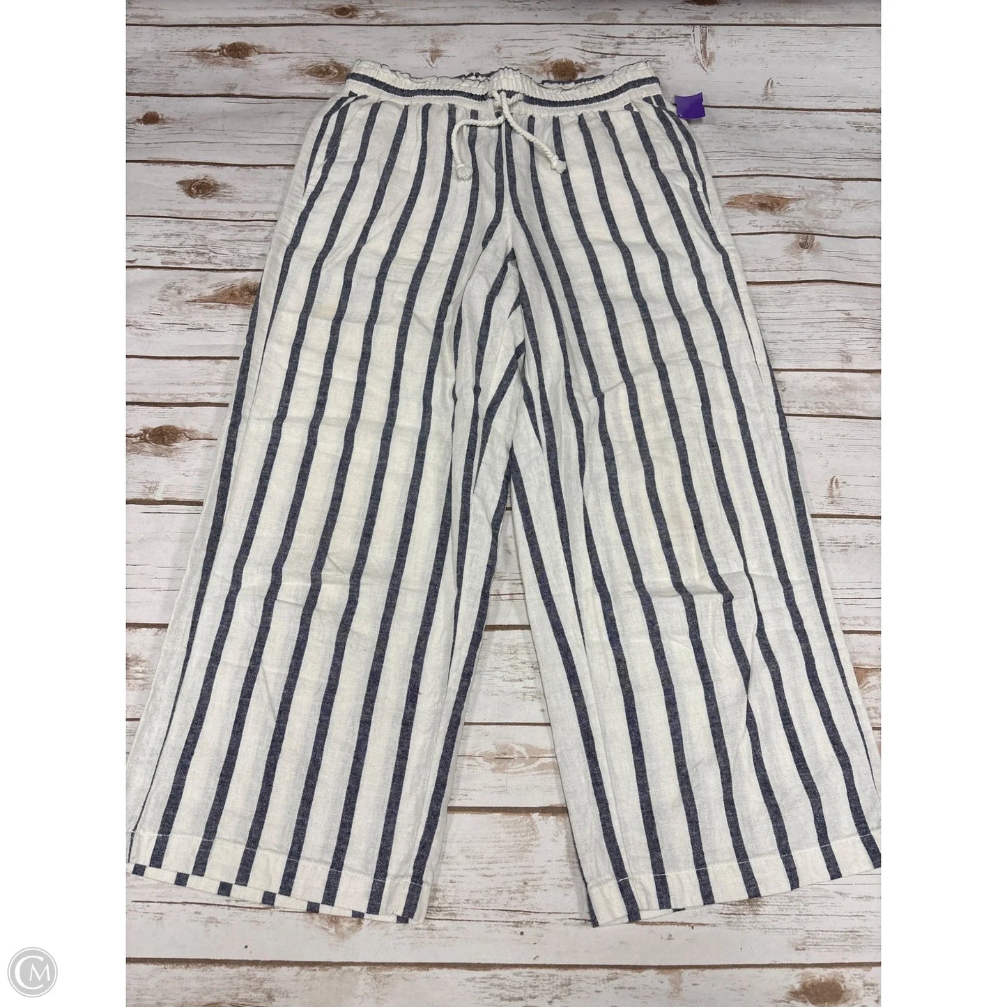 Pants Wide Leg By J. Crew In Striped Pattern, Size: 10