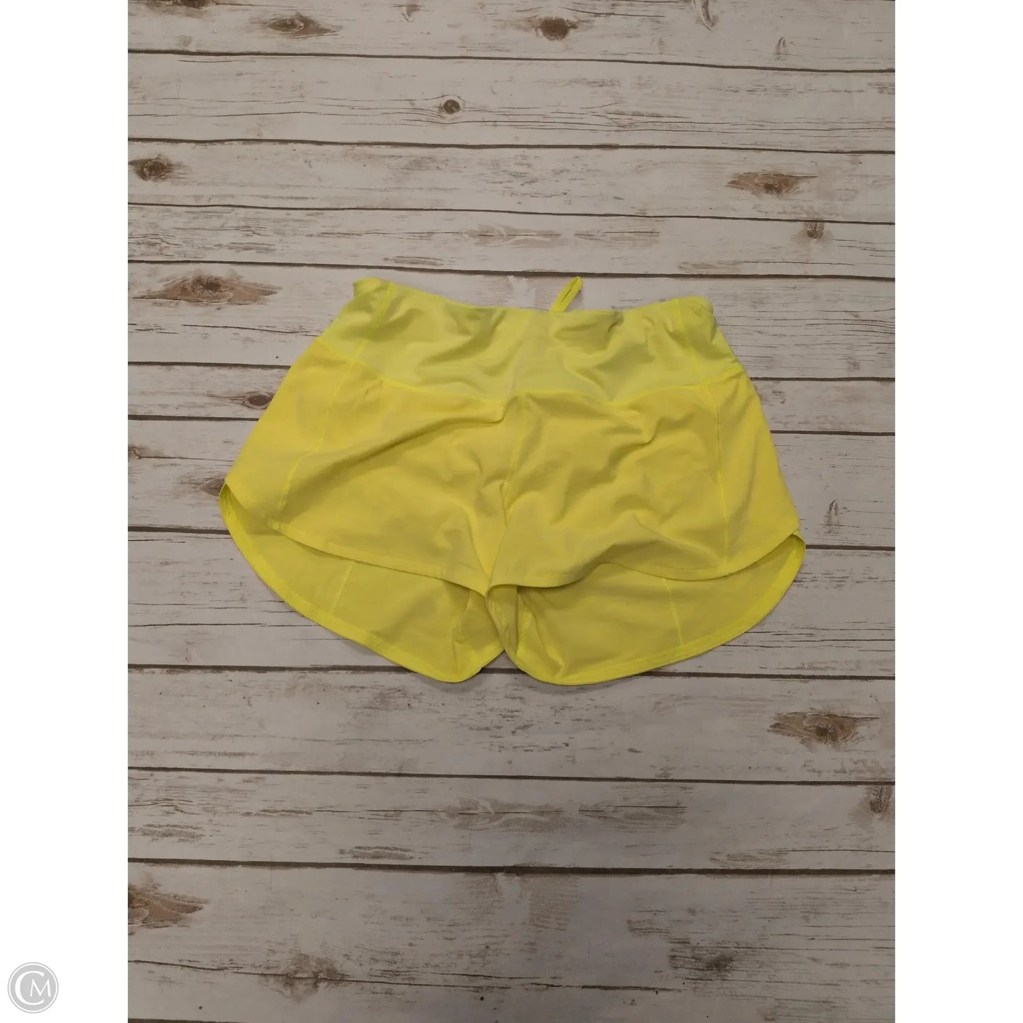 Athletic Shorts By Lululemon In Yellow, Size: 8