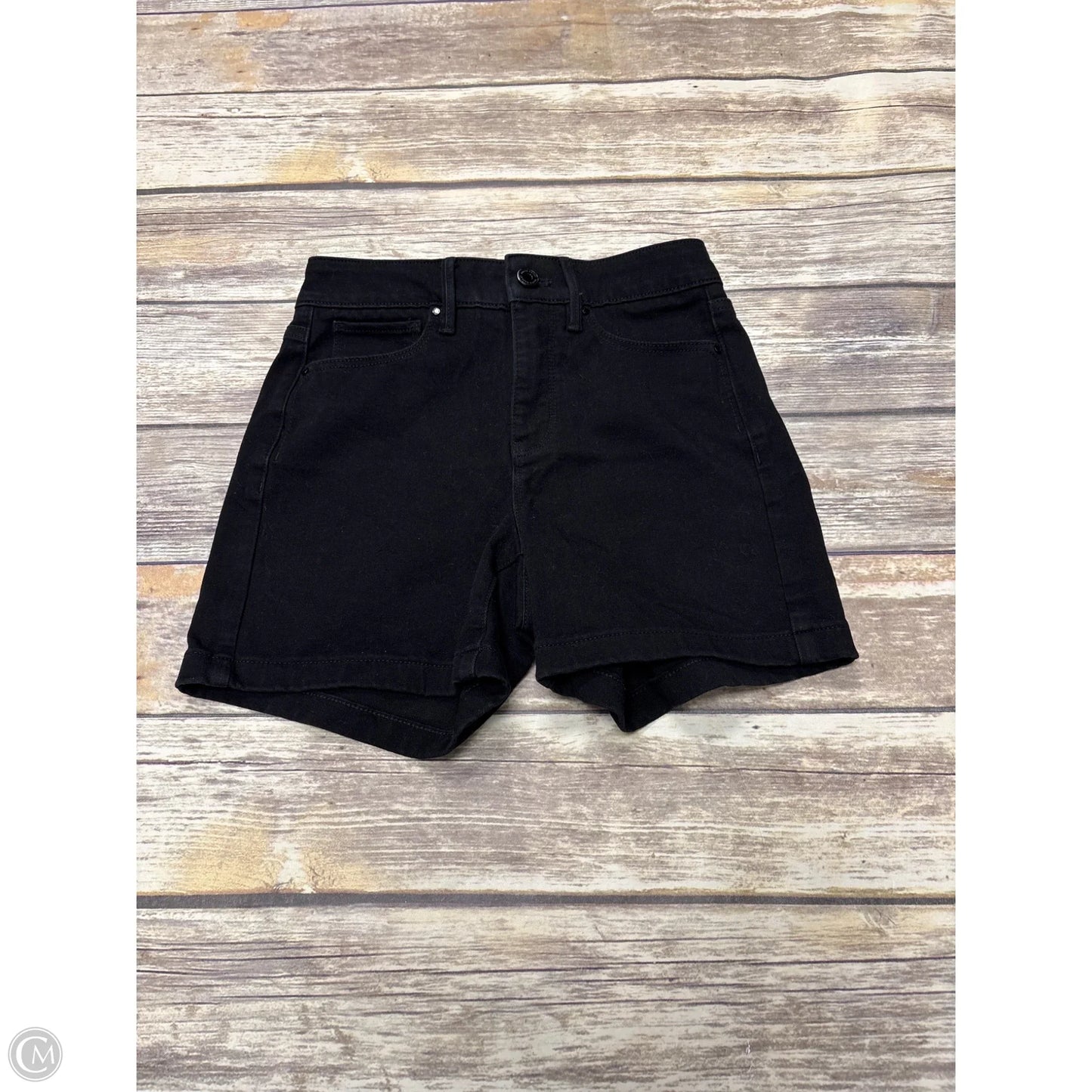 Shorts By White House Black Market In Black Denim, Size: 0