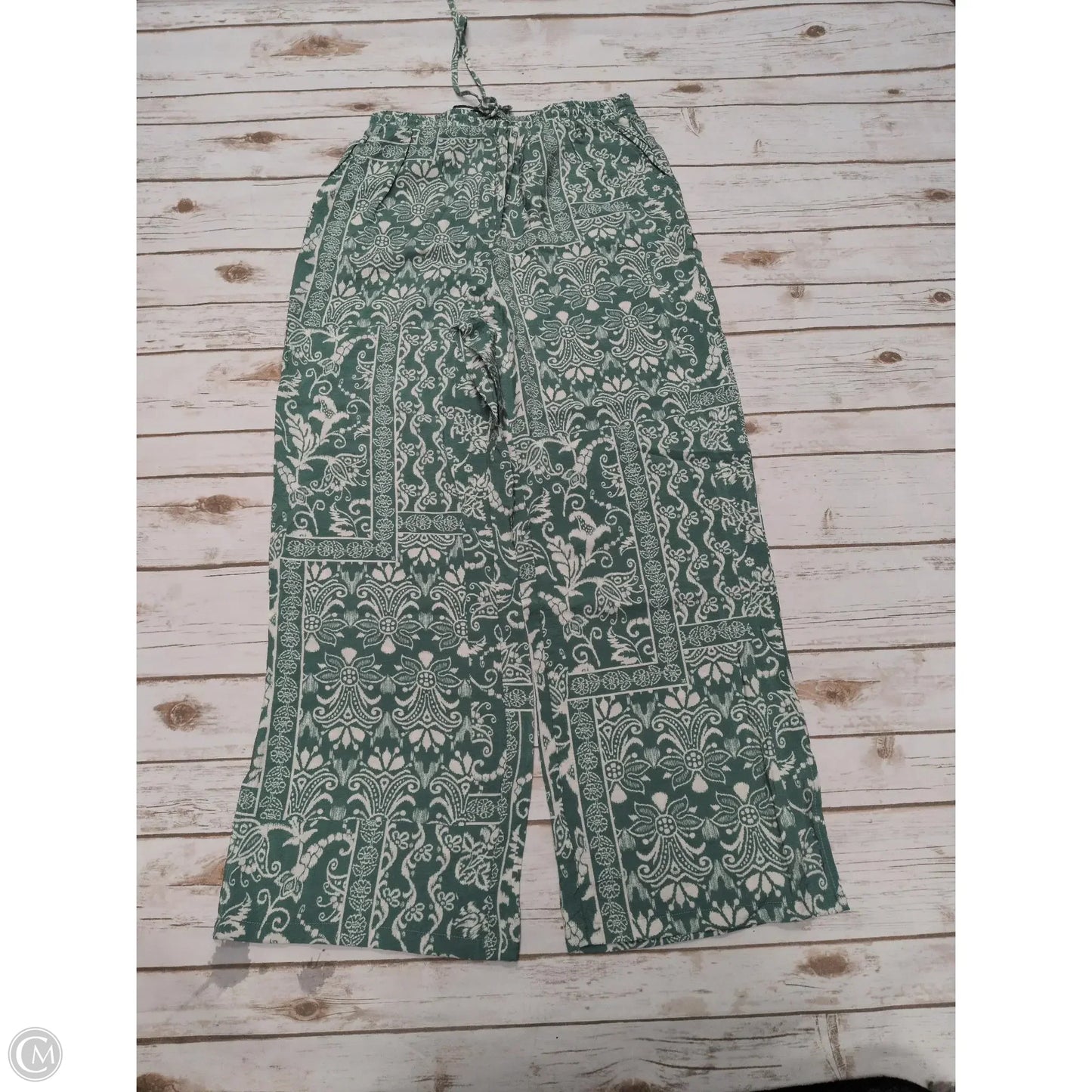 Pants Lounge By Talulah In Green & White, Size: L