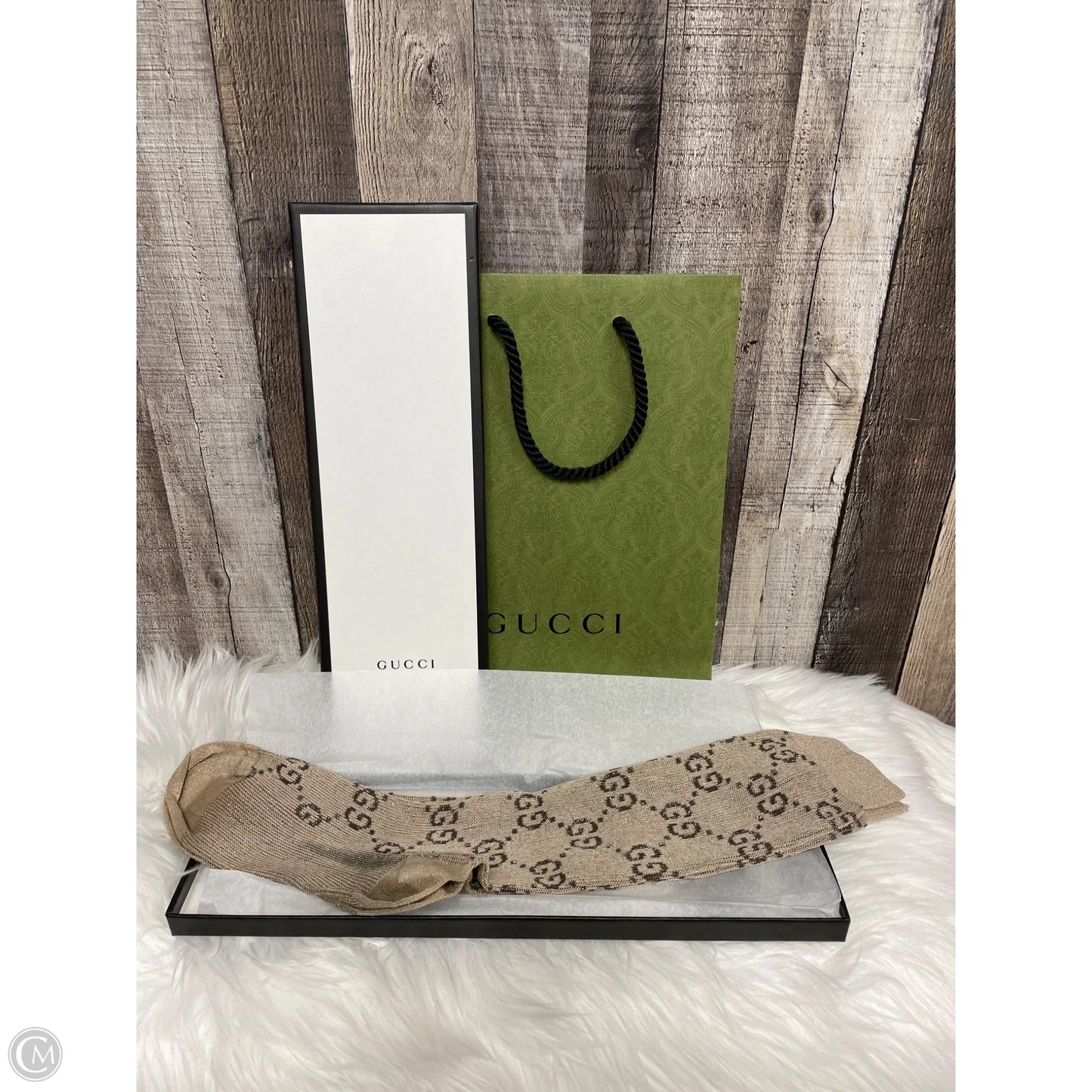 Socks Luxury Designer By Gucci In Beige, Size: 0
