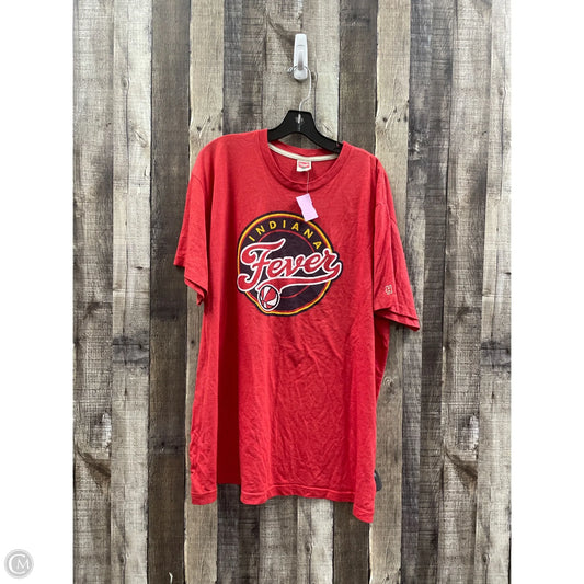 Top Short Sleeve Basic By Homage In Red, Size: 3x