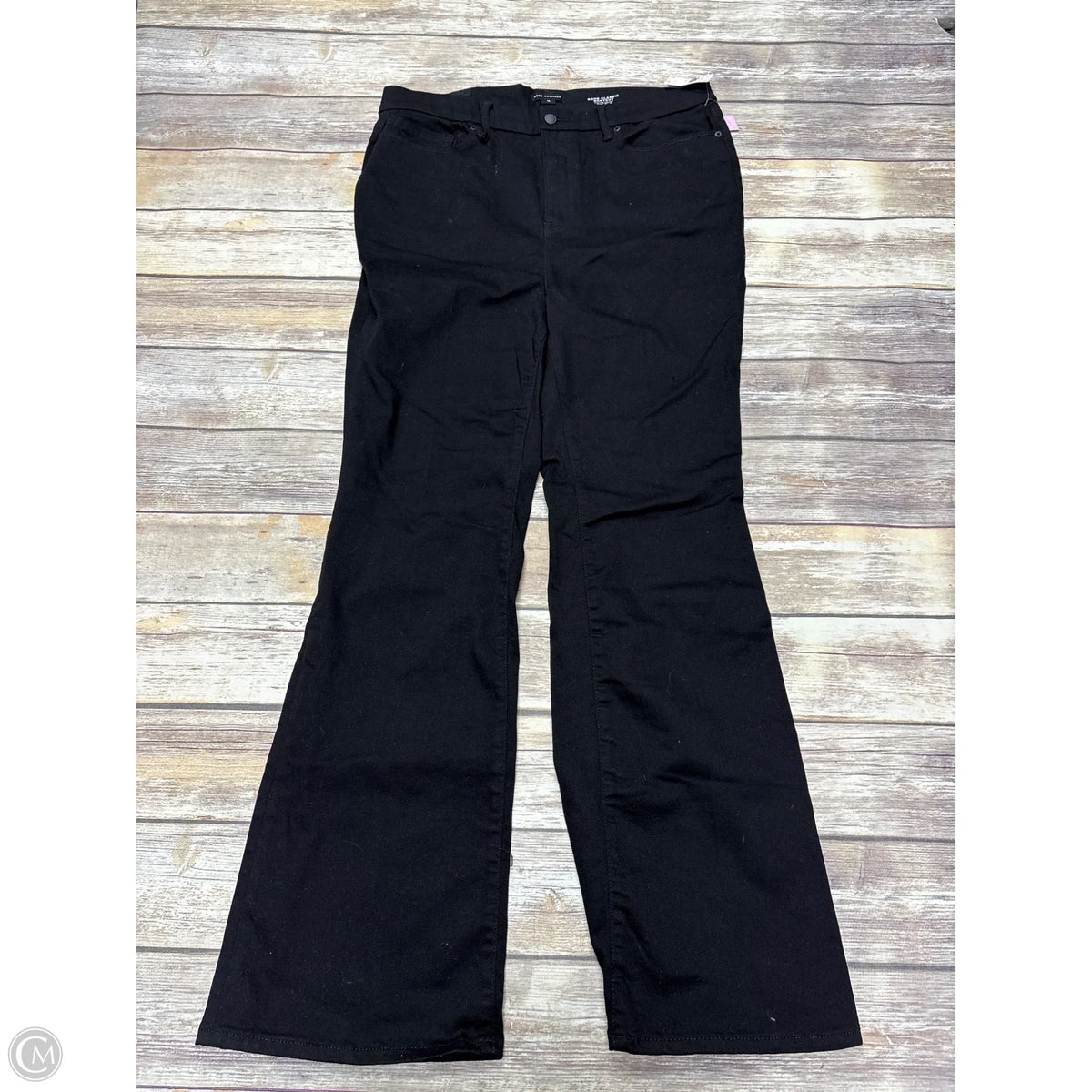 Jeans Boot Cut By Good American In Black Denim, Size: 18
