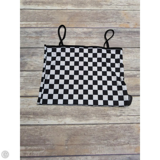 Top Sleeveless By Cme In Checkered Pattern, Size: L