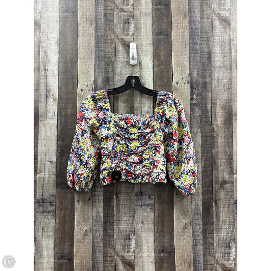Top Long Sleeve By Cme In Multi-colored, Size: M