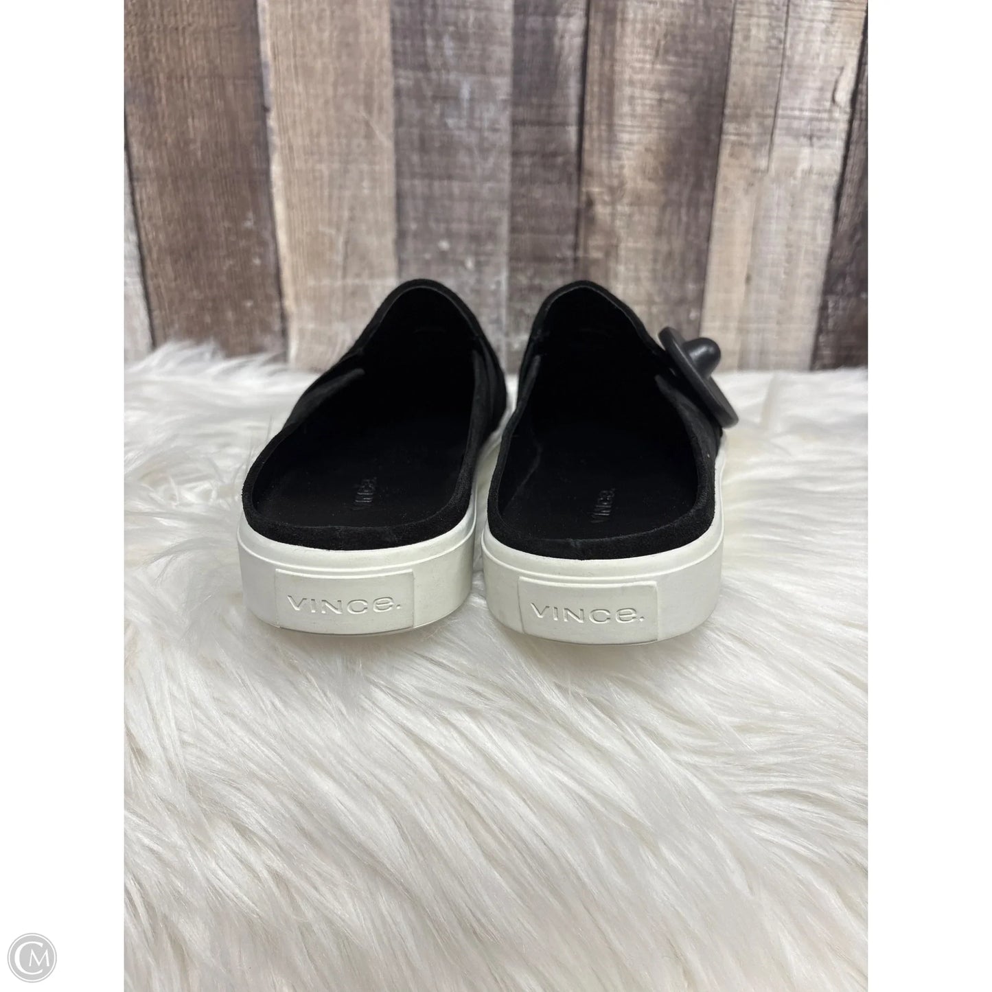 Shoes Flats By Vince In Black, Size: 8