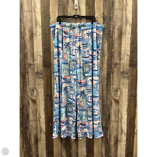 Pants Wide Leg By Time And Tru In Multi-colored, Size: 2x
