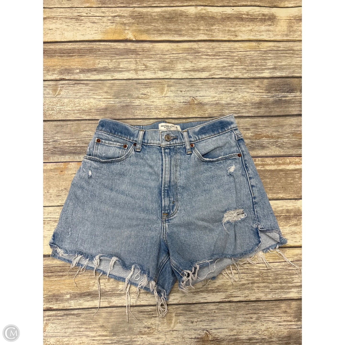 Shorts By Abercrombie And Fitch In Blue Denim, Size: 6
