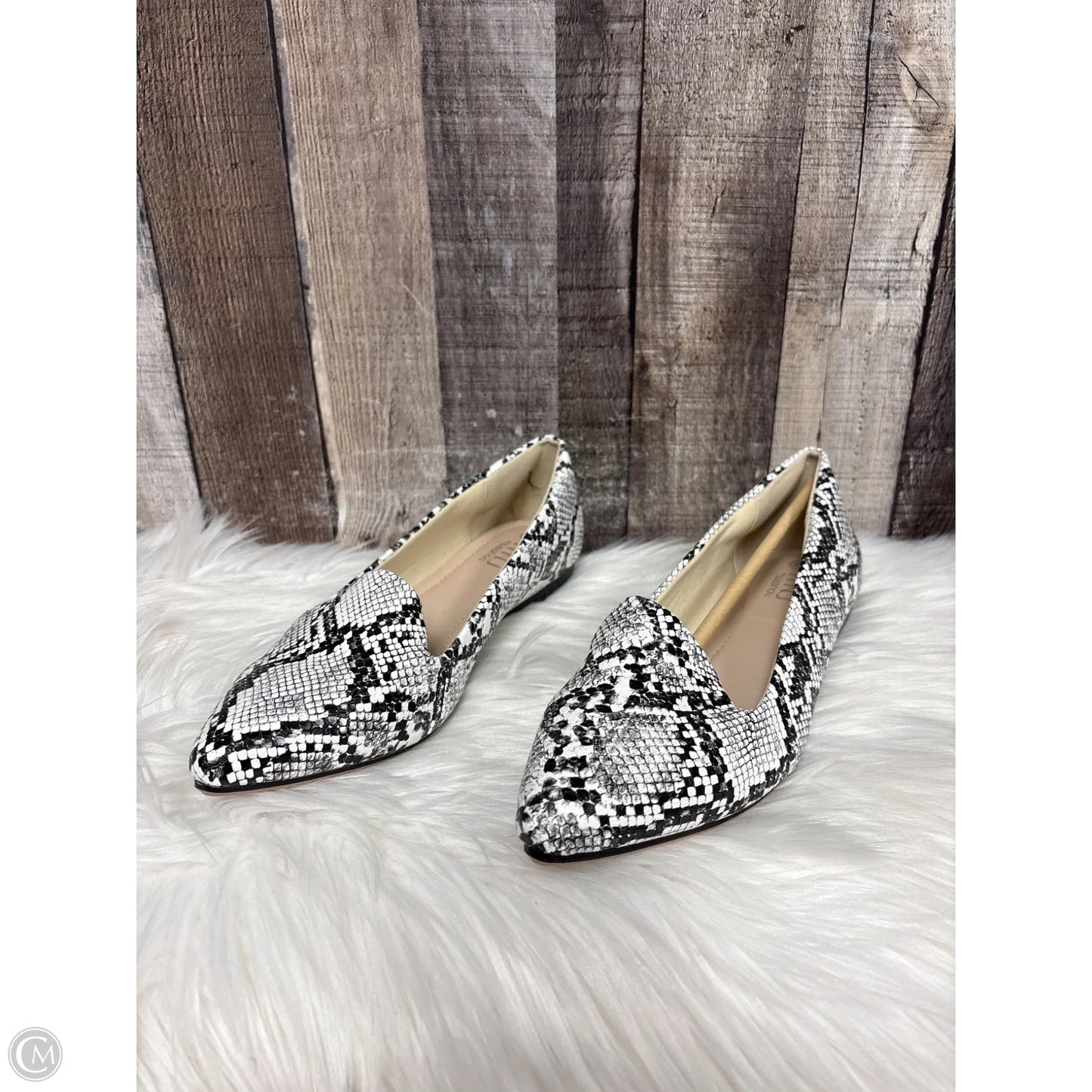 Shoes Flats By Cme In Snakeskin Print, Size: 9.5