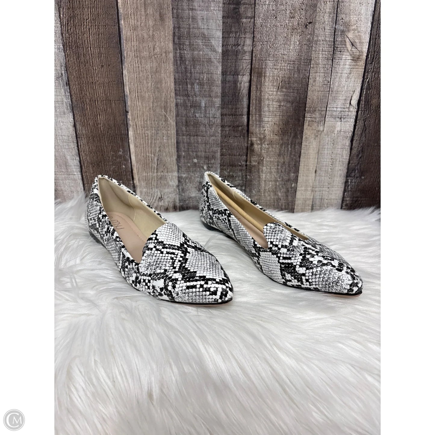 Shoes Flats By Cme In Snakeskin Print, Size: 9.5