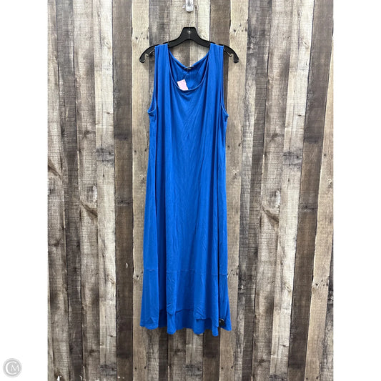 Dress Casual Maxi By J. Jill In Blue, Size: Xl
