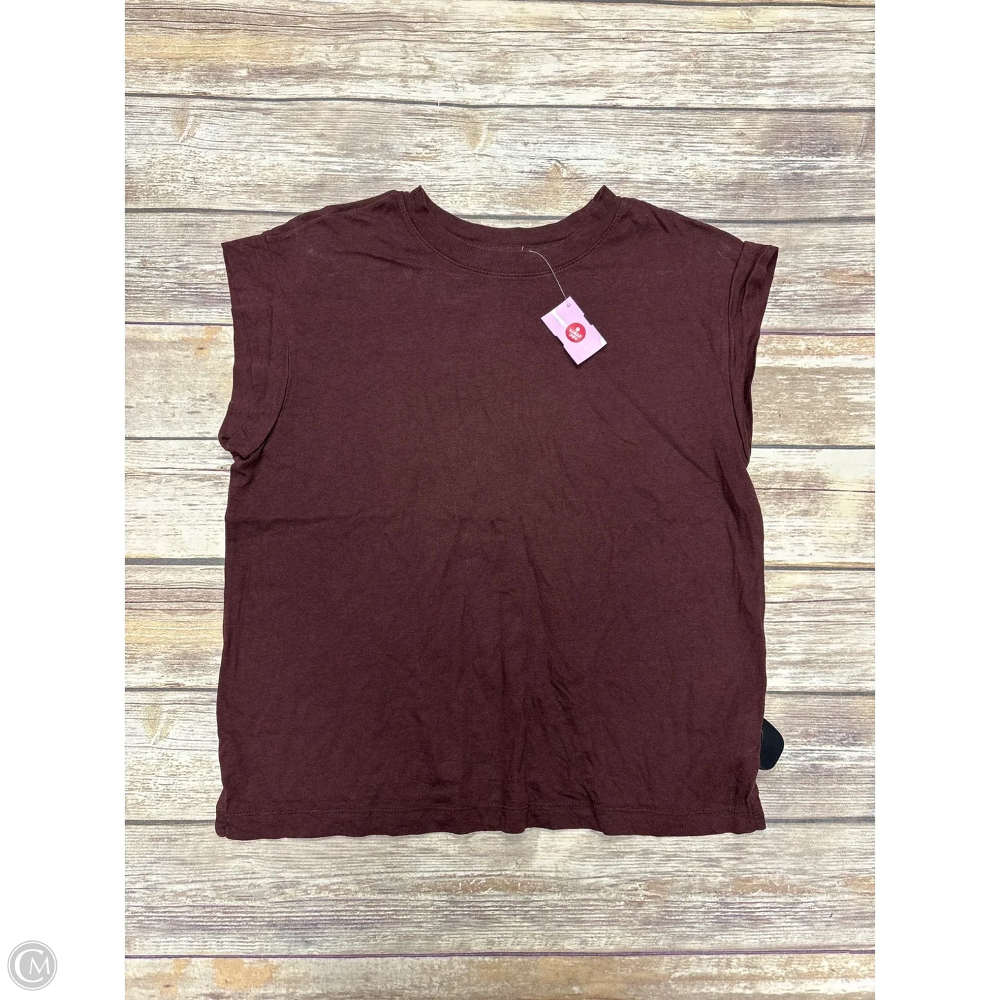 Top Sleeveless By A New Day In Brown, Size: S