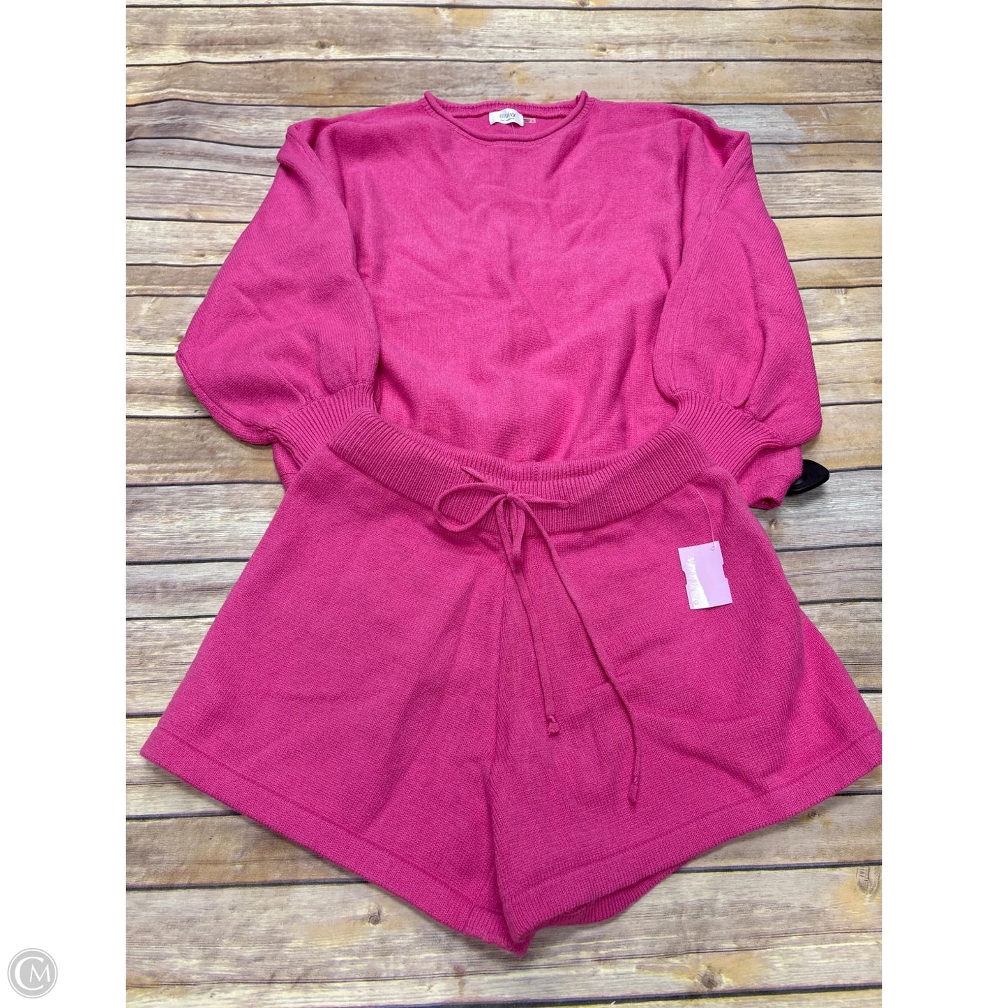 Shorts Set By Bluivy In Pink, Size: L