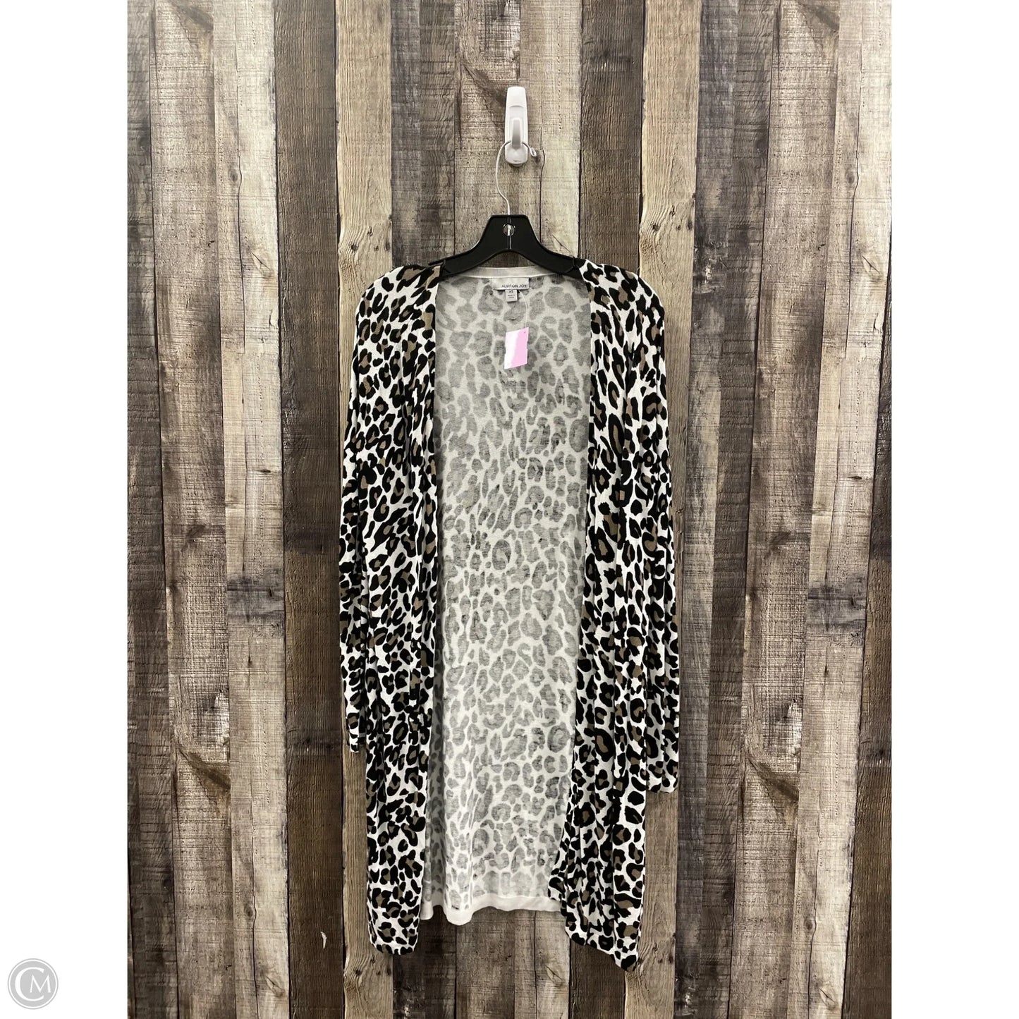 Sweater Cardigan By Allison Joy In Animal Print, Size: Xs