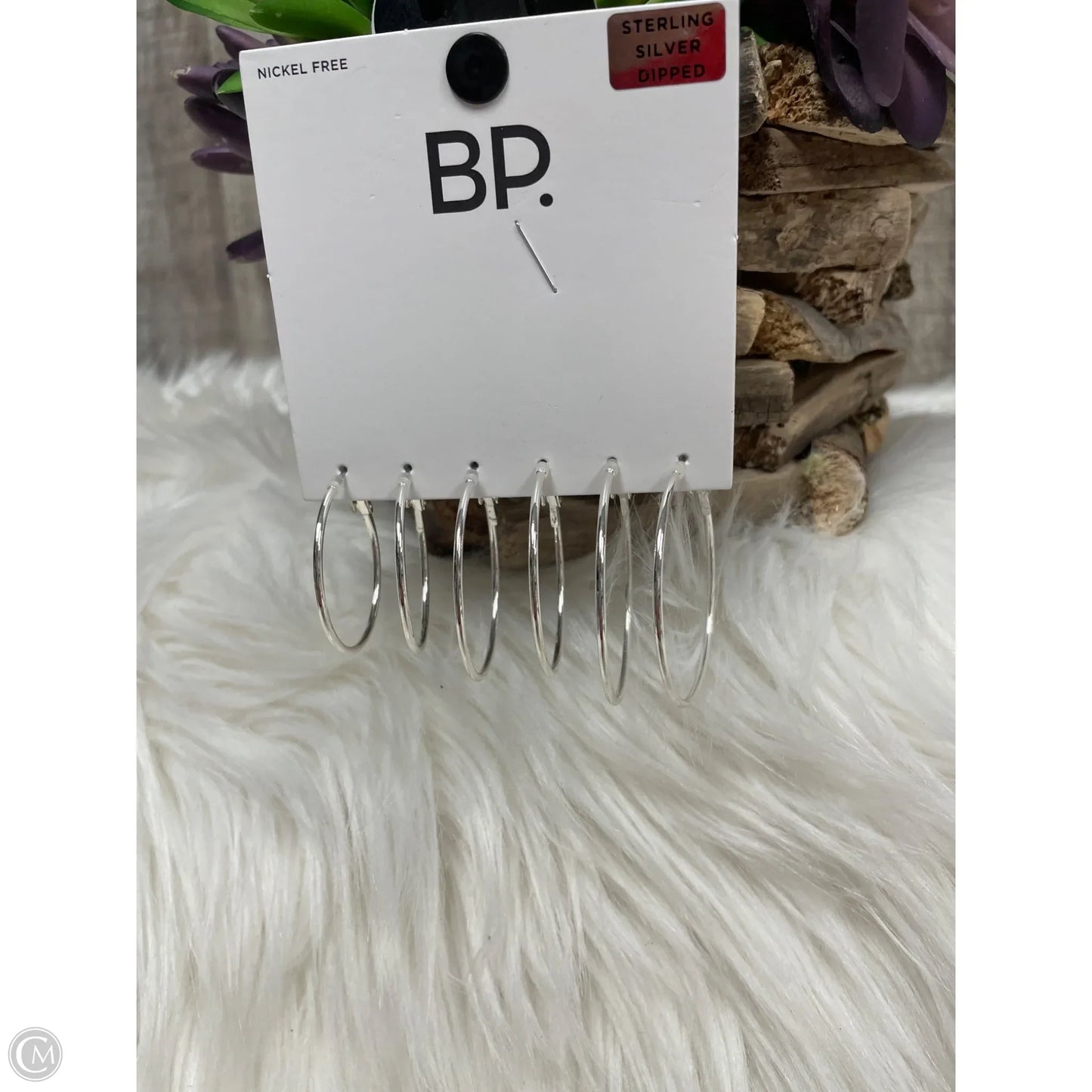 Earrings Hoop By Bp, Size: 03 Piece Set