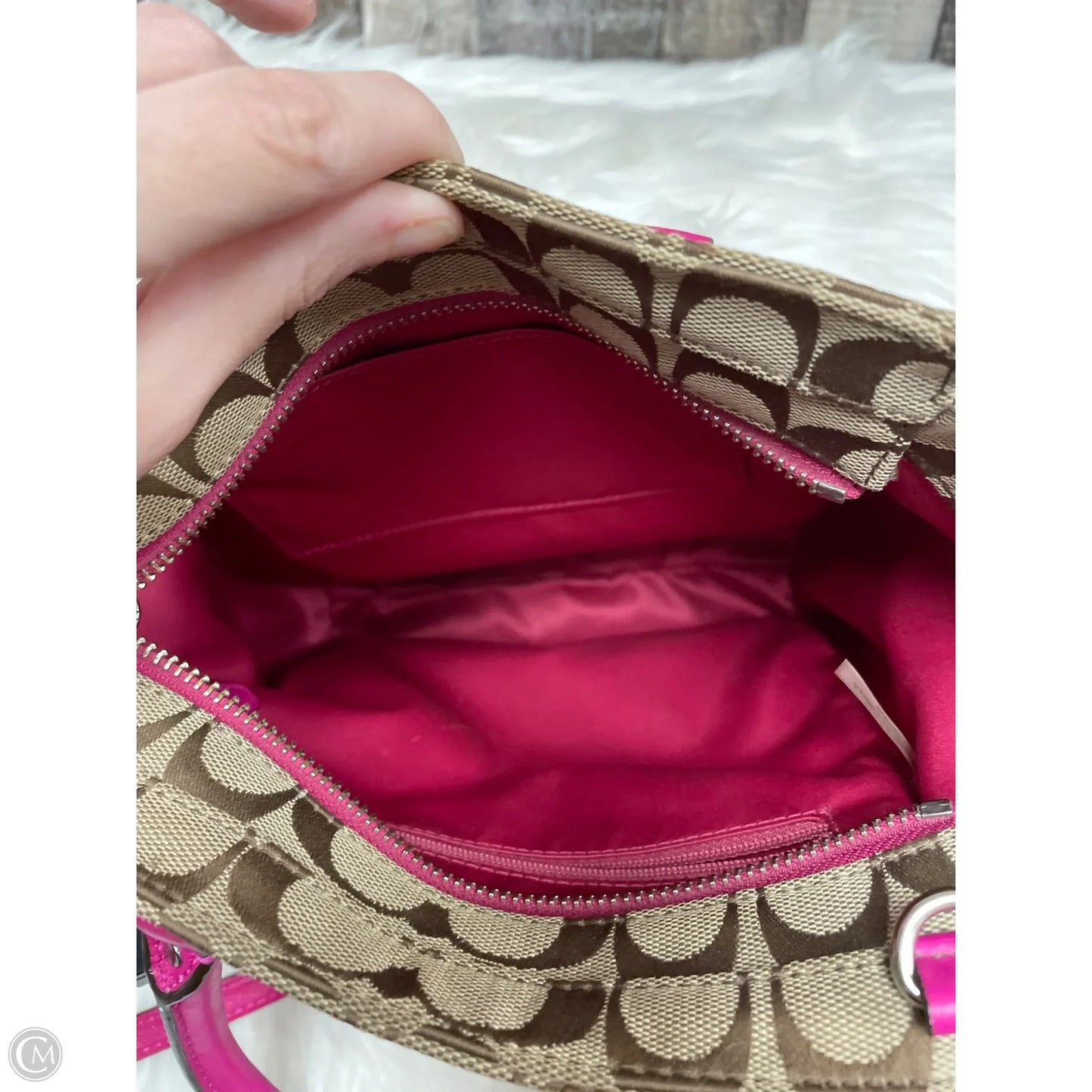 Crossbody Designer By Coach, Size: Medium