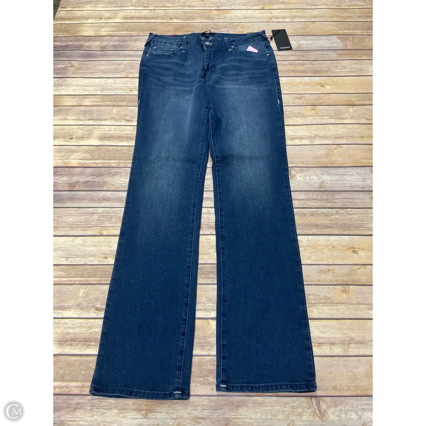Jeans Straight By True Religion In Blue Denim, Size: 14