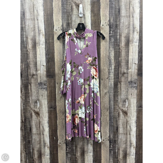 Dress Casual Midi By Oddi In Multi-colored, Size: M