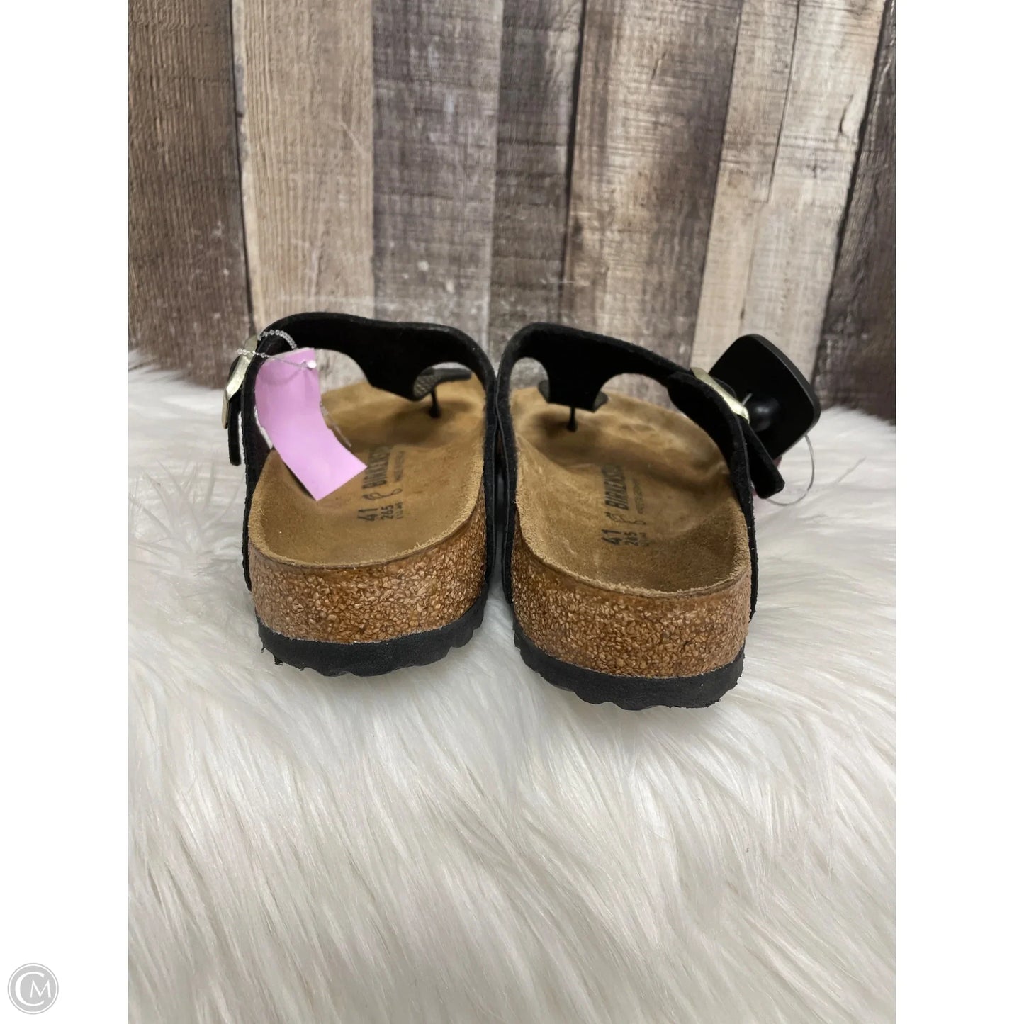 Sandals Flats By Birkenstock In Gold, Size: 10