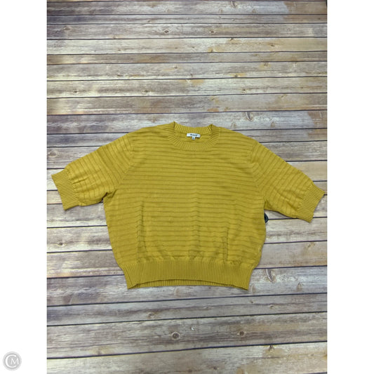 Top Short Sleeve By Madewell In Gold, Size: Xl