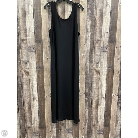 Dress Casual Maxi By Chicos In Black, Size: Xl