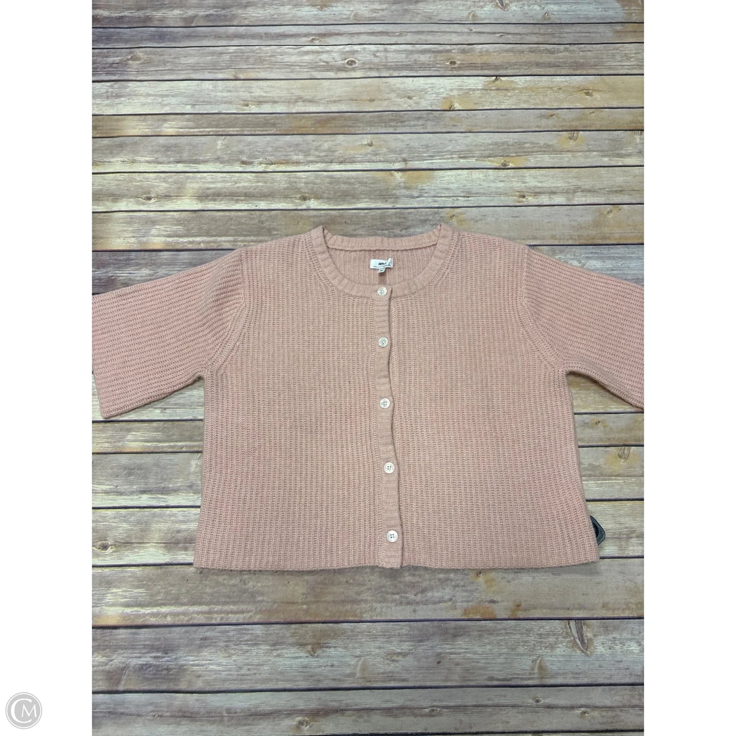 Sweater Short Sleeve By Aerie In Peach, Size: M