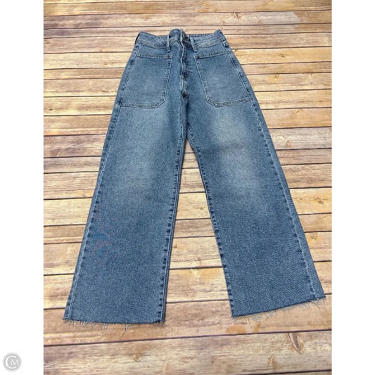 Jeans Wide Leg By Just Black In Blue Denim, Size: 0