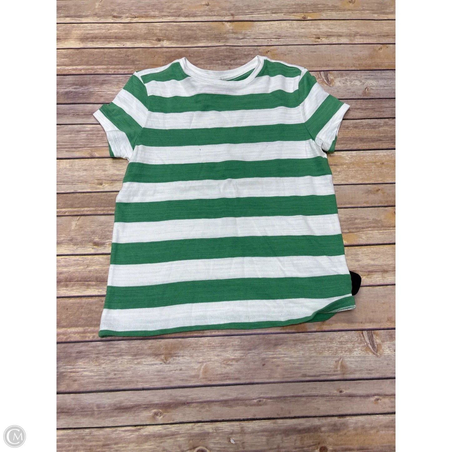 Top Short Sleeve By C And C In Striped Pattern, Size: Xs
