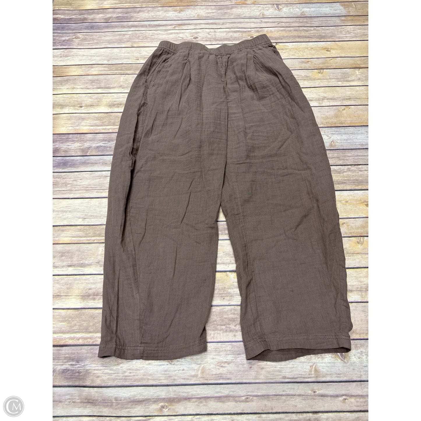 Pants Wide Leg By Gap In Brown, Size: S