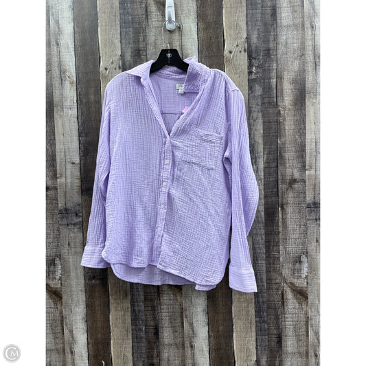 Top Long Sleeve By J. Crew In Purple, Size: S