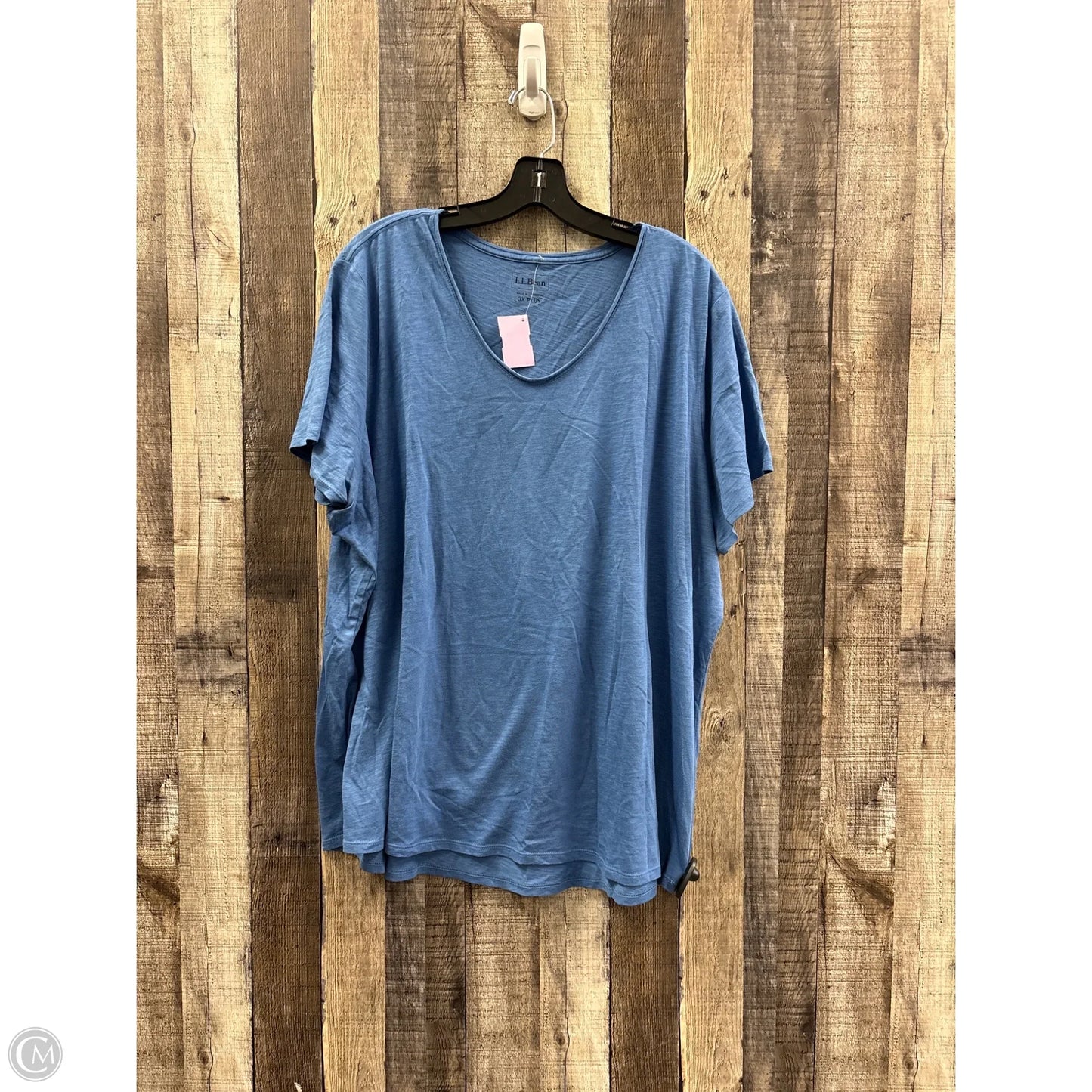 Top Short Sleeve Basic By L.l. Bean In Blue, Size: 3x