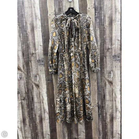 Dress Casual Midi By Zara In Animal Print, Size: M