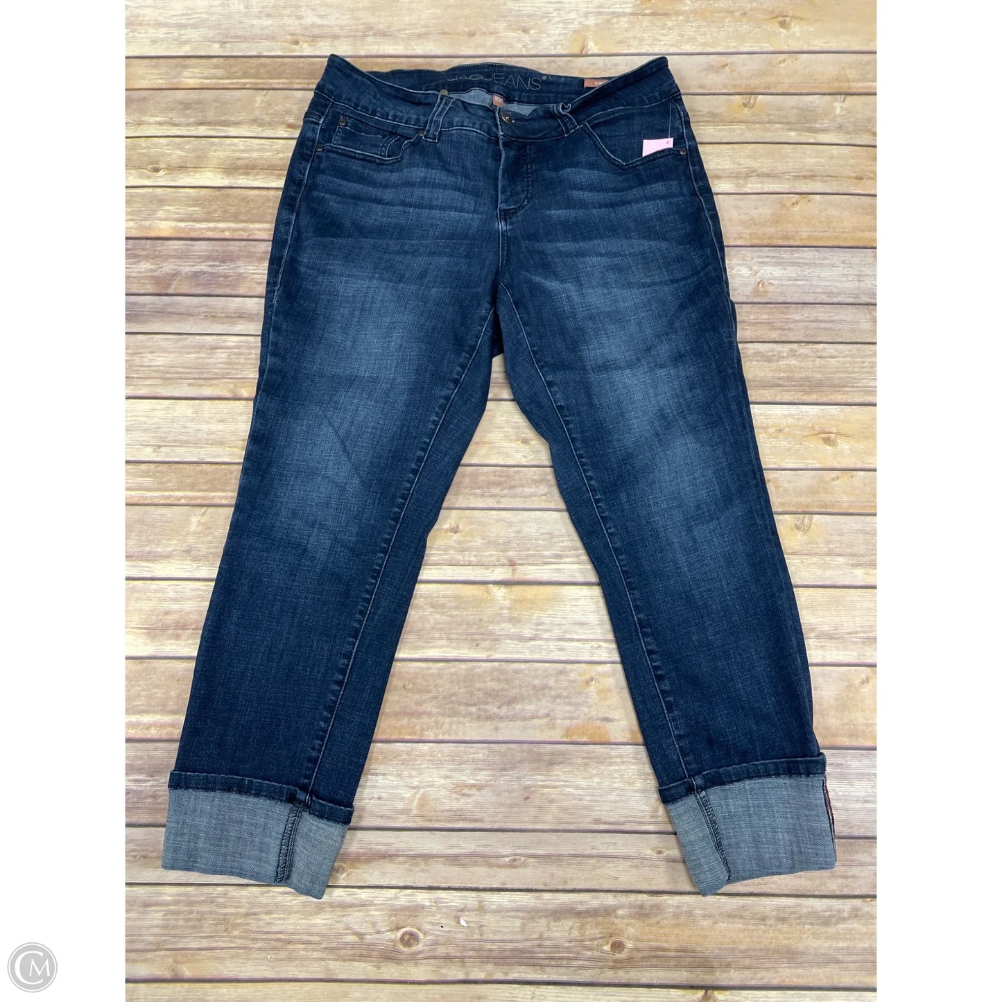 Jeans Cropped By Cme In Blue Denim, Size: 16